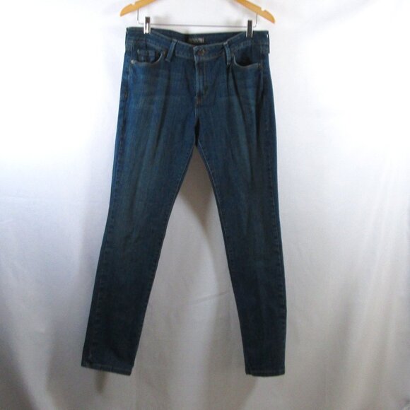 Levi's 545 Low Skinny Womens Blue Jeans Size 12 Medium Pre-owned Good Condition - Picture 1 of 8